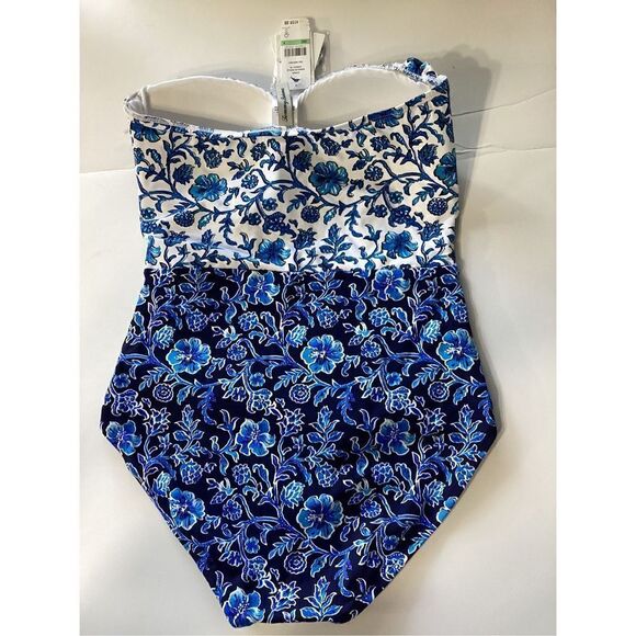 New. Tommy Bahama blue swimsuit.  Size 8. MSRP $159 - Picture 6 of 7